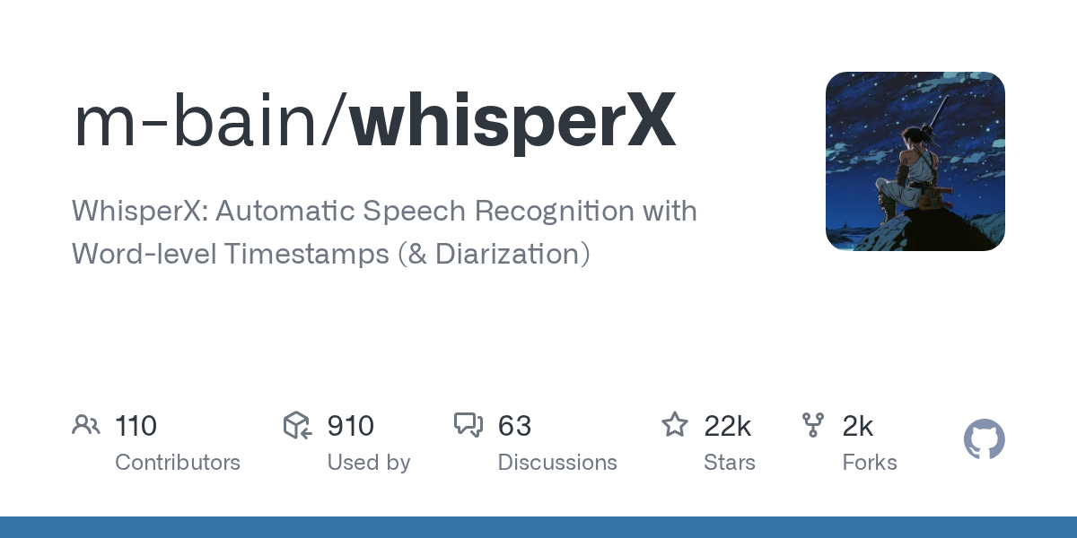 WhisperX logo